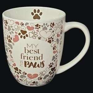 NWOT Crofton New Bone China "My Best Friend Has Paws" Coffee Mug